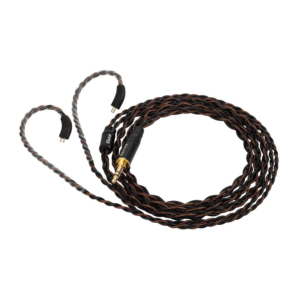 LINSOUL KEFINE Klanar In-Ear Earphones with 14.5mm Planar Drivers, 3.5mm4.4mm Plug & 0.78mm 2-Pin Connector, Re-cableable Design, Ergonomic Design,