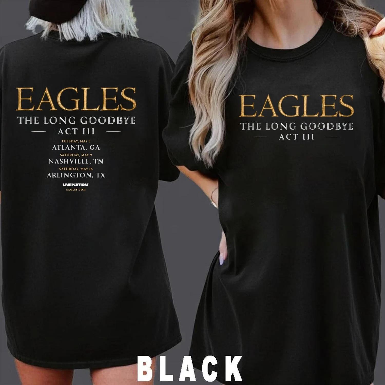 

Eagles The Long Goodbye Act III 2026 North American Double Sided T-T-Shirt S