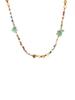 1Pcs Simple And Versatile Zircon Beaded Necklace Leaf Necklace Set Layered Necklaces Women'S Jewellery