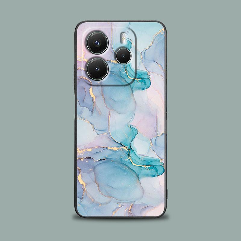 Phone Case for Xiaomi Redmi 15C 14C 12C 13C 4G Redmi Note 15 14 13 12 11 10 Pro Plus 5G Cover Watercolor Abstract Marble Pattern