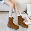 Fashion Women's Short Boots 2025 Autumn Winter New Luxury Vintage Outdoor Non Slip Fashion Boots Comfortable Soft Sole Flat Casual Shoes