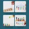 Interactive Bead Clamp Tube Toy Color Sorting Game Playset for Toddler Concentration Fine Motor Learning Activity Toy