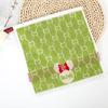 Cartoon Puppy Bear Quick-Drying Jacquard Hand Towel, 100% Cotton, 25x25 cm.