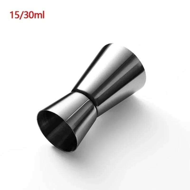 

1PC 15/30ml or 25/50ml stainless steel cocktail measuring cup Double head alcohol measuring cup Bar ounce cup Kitchen supplies