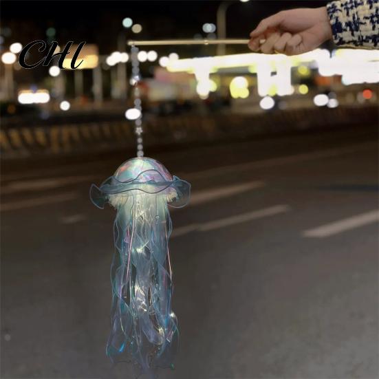 Lampe décorative Méduse LED Éclairage doux Lanternes à piles Décoration suspendue Cadeau de vacances pour fête Pendentif