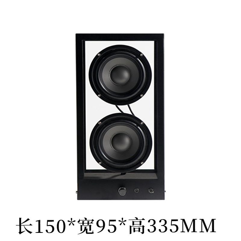 

Modern Model Room Decoration Creative Transparent Acrylic Subwoofer Audio Speakers Study Desktop Creative Ornament