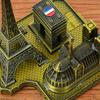 Kreative Metall-Touristen-Souvenirs: Eiffelturm, Triumphbogen, St. Desktop-Dekorationen der St. Paul's Cathedral