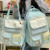 New college style student schoolbag large capacity candy color fresh high value travel lightweight versatile backpack