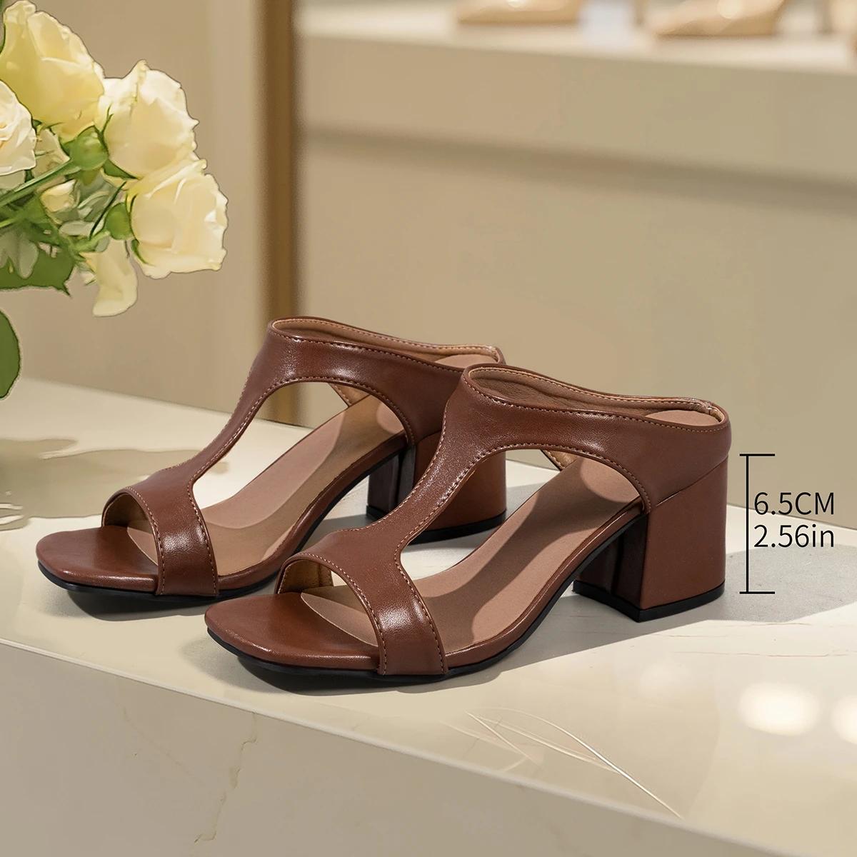 

Женские летние новые дизайнерские повседневные босоножки из искусственной кожи с открытым носком, модные вечерние платья для шопинга, женские тапочки больших размеров 39