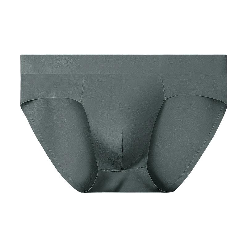 

80 штук мужских бесшовных трусов-брифов из модала - Облегающие, Дышащие, Летние шорты 3XL темно-серого