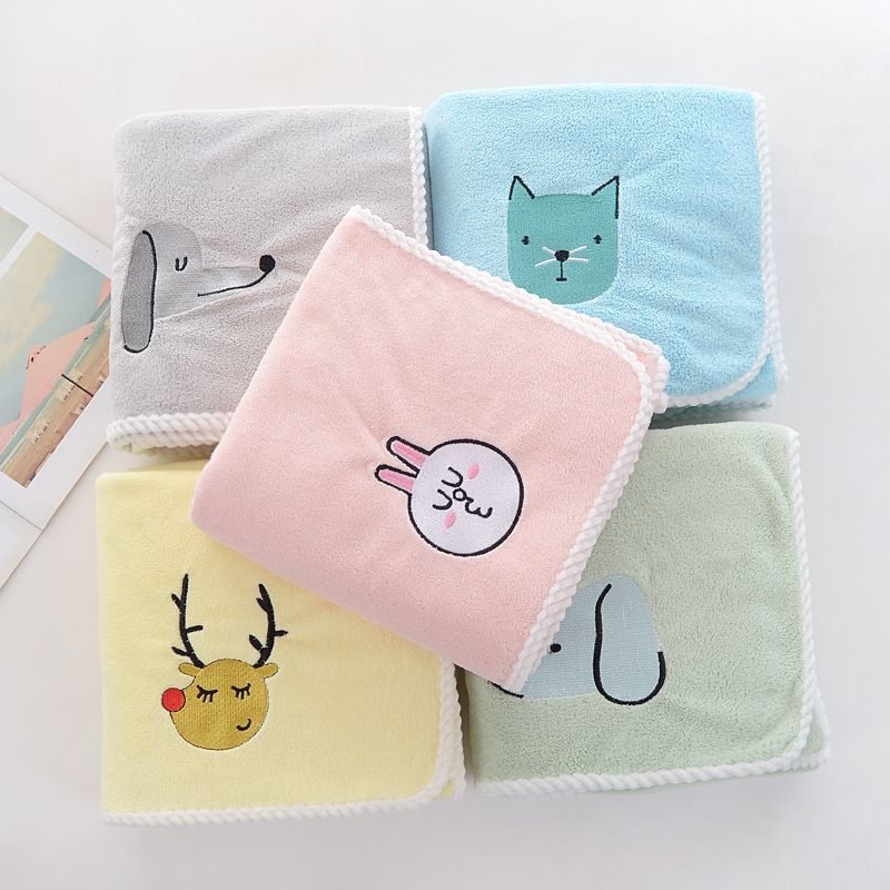Children's Bath Towels, Baby Bath Towels Children's Blankets Coral Fleece Towels Baby Blankets