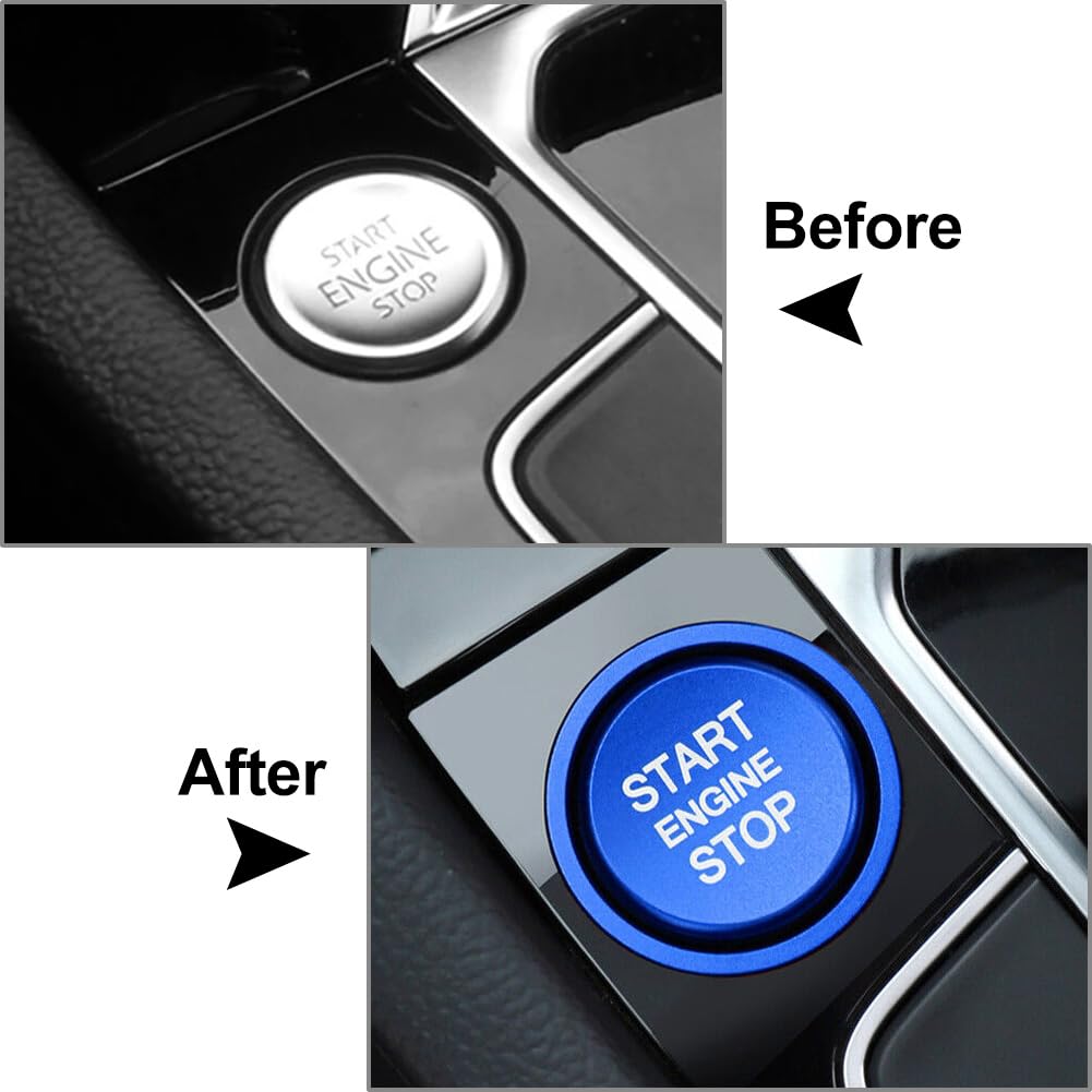 GZYF Auto Car Engine Start Stop Switch Button Cover Trim For Volkswagen Jitter CC