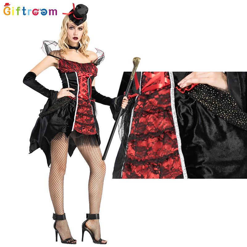 Eyecatching Whimsical And Gothic Witch Vampire Dress For Women Ideal For Halloween Events