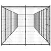 VidaXL Chenil Extérieur Acier avec Toit 26,62 m² Enclos Niche Cage pour Chiens 3082297