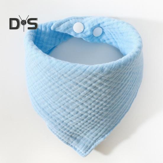 Baby-Lätzchen, Baby-Bandana, Sabberlätzchen, einfarbig, verstellbar, wiederverwendbar, mit Knopf, fest, aus Baumwolle, Speicheltuch für Kleinkinder, Baby, Kleinkind, Zahnen, Schürze, Geschenk zur Babyparty