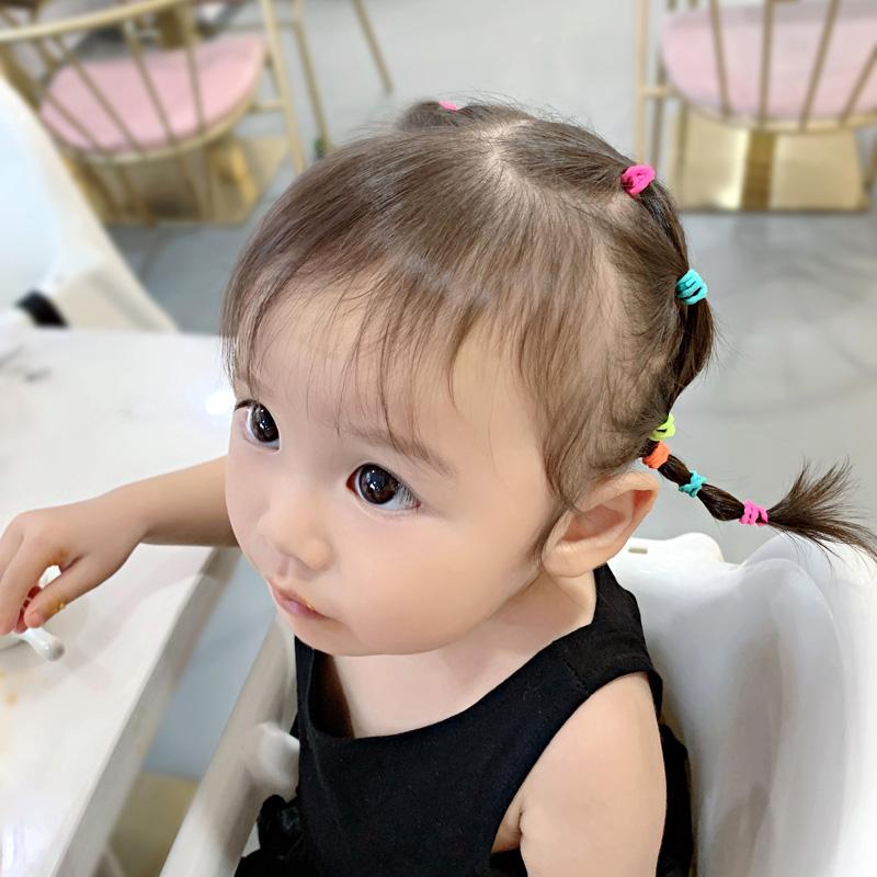100 Buc/Pungă Elastice de Păr Simple Practice Mici Fete Copii Accesorii Inel Coadă de Cal Bentiță