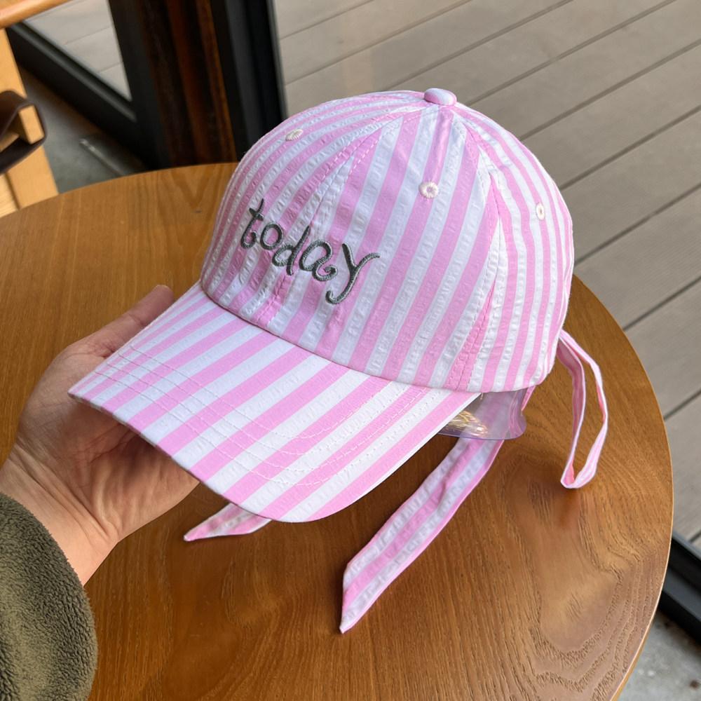 Cotton Embroidered Baseball Cap With Adjustable Strap For Summer Sun Protection