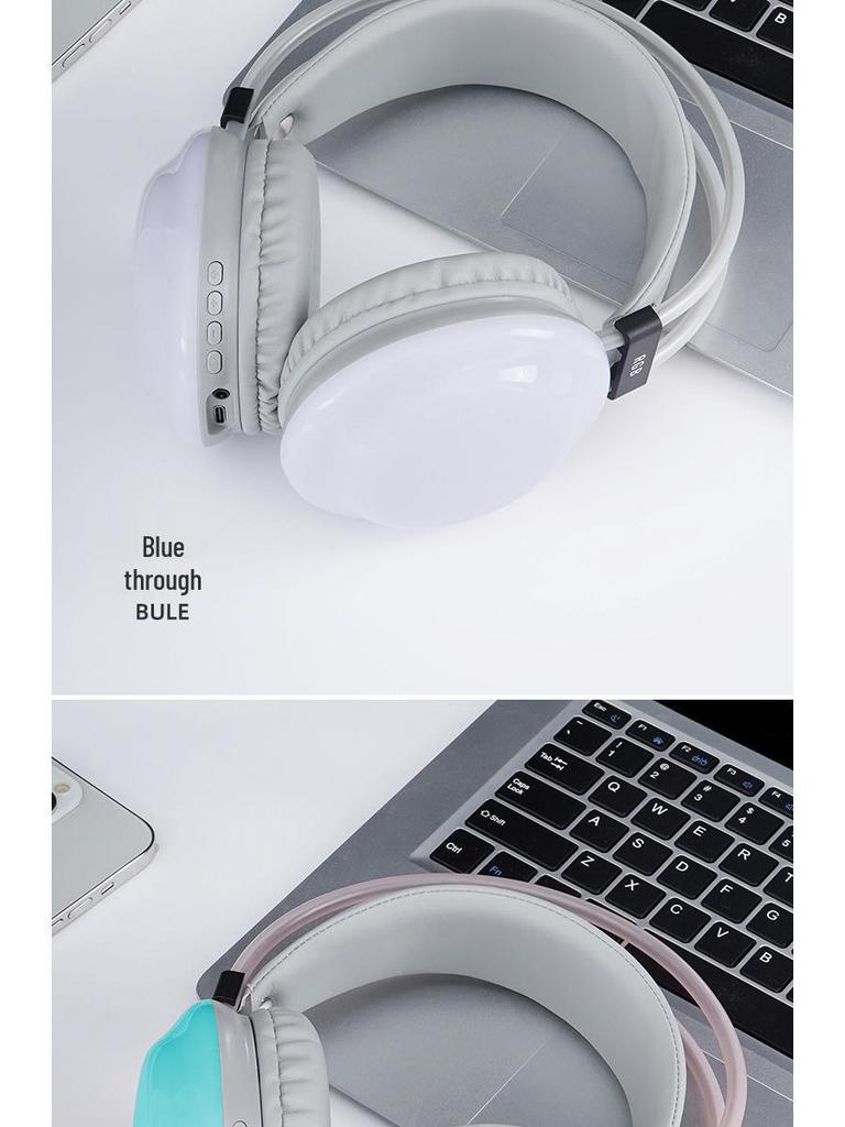 Y680 Bluetooth RGB Color Changing Gaming Headset with Headband - E-sports Style