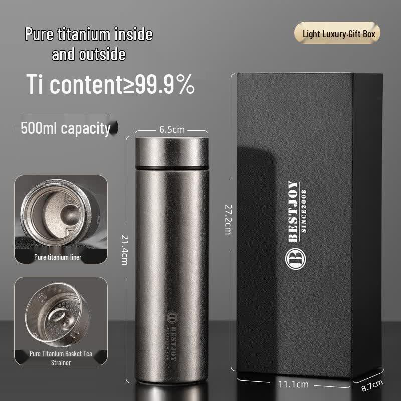 Fuguang Shixi Pure Titanium Vacuum Insulated Tea Cup