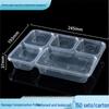 Korean Style 5-Compartment Disposable PP Meal Box