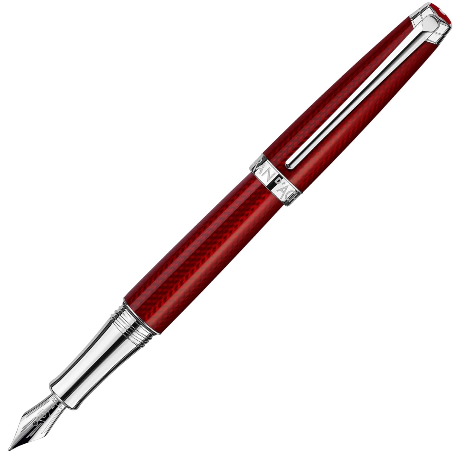 

CARAN Caran Fountain Pen EF Extra Fine Leman Rouge Carmine Official Import D ACHE d Ache 4799-560