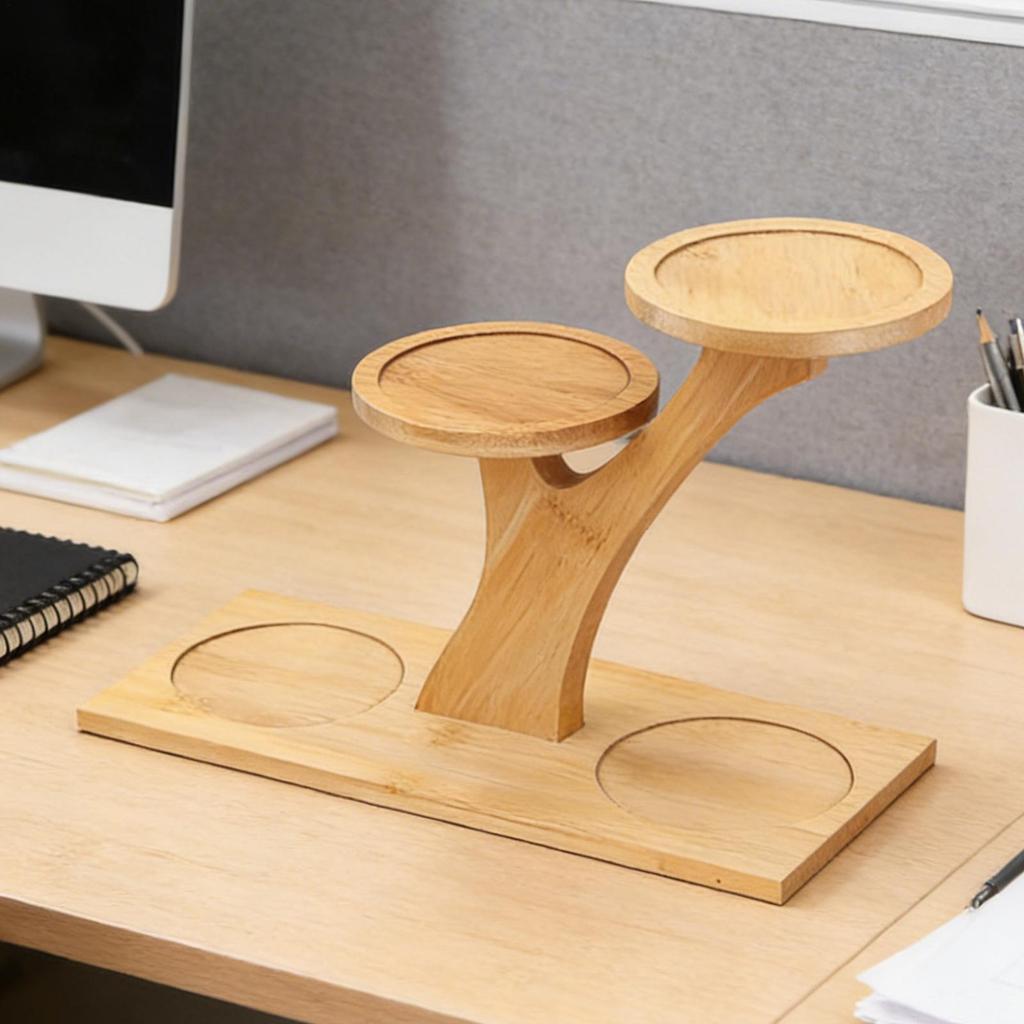 Small Plant Stand Wooden Multi-Tier Storage Display Aesthetic Plant Holders Indoor Stand for Home Decor Living Room Bedroom