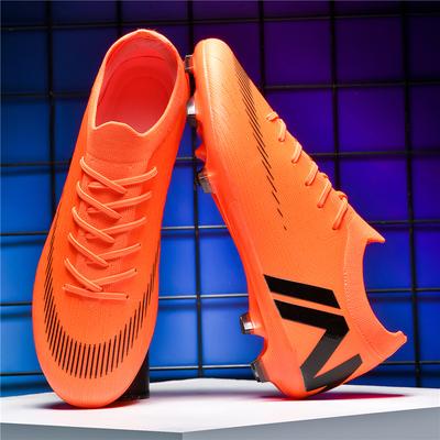 Men's Sports Football Shoes Fg/Ag Long Nail Adult Artificial Grassland Durable Training Specific Shoes High-Tops Non Slip Shoes
