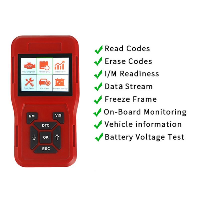 

TK209 Car Diagnostic Scanner OBD2 Code Reader Engine System Diagnostic Tools Type A