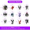 Fantasy Dragon Sticker Magic DIY Toy Graffiti Decal for Scrapbook Journal Laptop Phonecase Luggage Bottle Decorative Waterproof