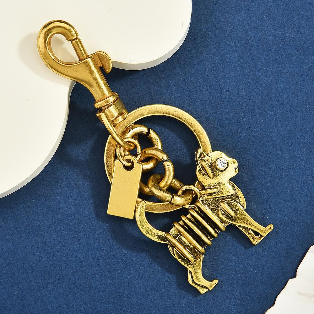 Small Animal Keychain Creative Bone Dragon Bag Pendant High Value Fashion Versatile Trend Jewelry