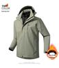 Unisex Waterproof Windproof 2-Piece Outdoor Jacket Set for Camping & Mountaineering