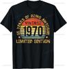 55 Years Old Gifts Vintage 1970 Music Cassette 55th Birthday T-Shirt Unisex Summer Streetwear Tops Casual Camiseta Hombre