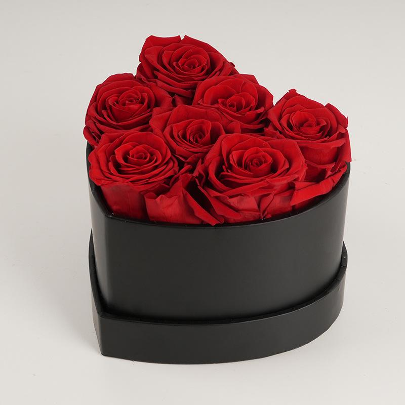 

Вечный цветок ручной работы Love Rose Подарочная коробка Premium Sense Hug Bucket Подарок на день рождения и праздник 7 flowers красный