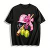 Mädchen Softball-Themen-Print-T-Shirt Helm Schläger Muster Sportoberteil Reines Baumwoll-T-Shirt