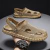Mode Sommer Mesh Atmungsaktive Sandalen Herren Outdoor Wanderschuhe Rutschfest Sport Hochwertige Halbschuhe Bequem Schnelltrocknend Strandsandalen