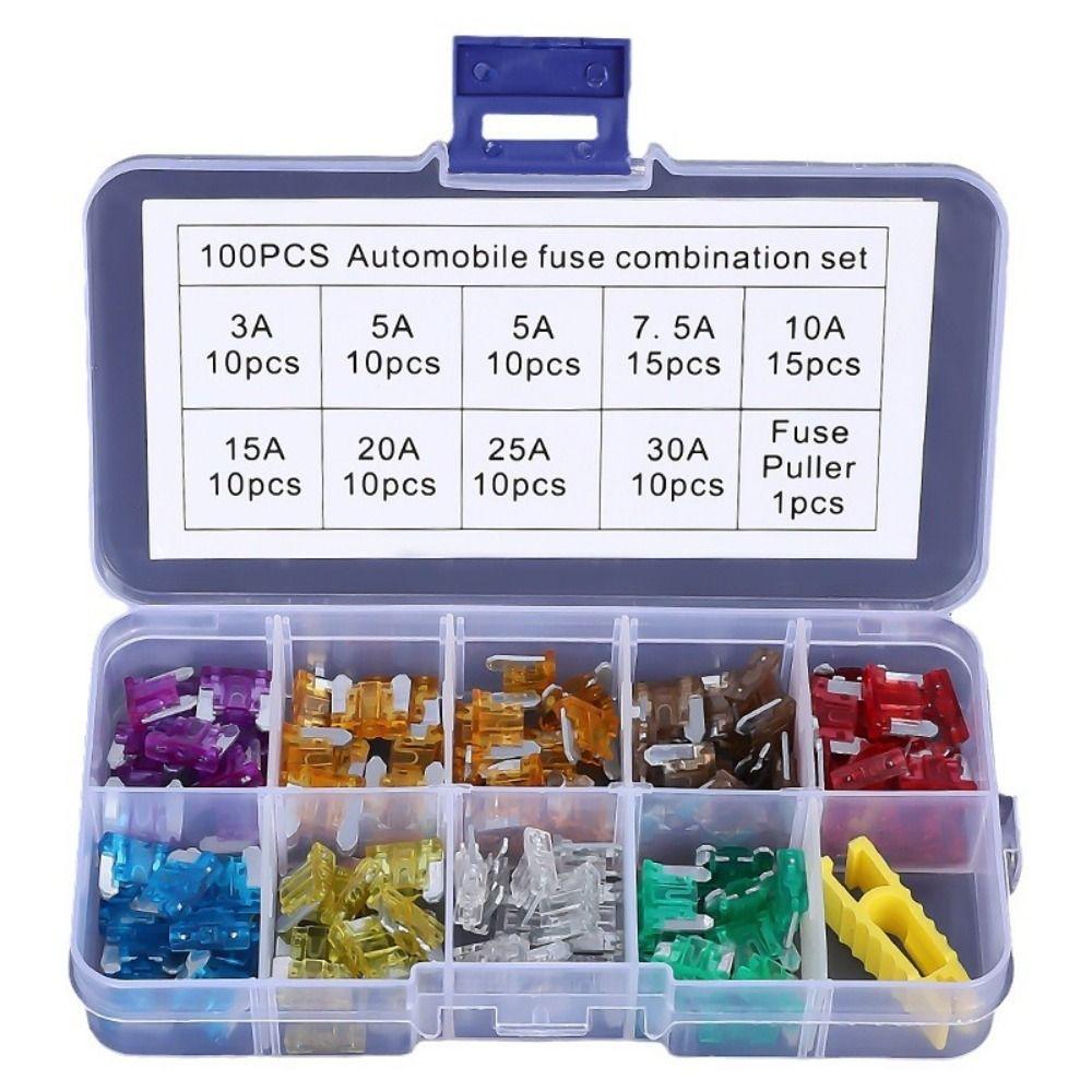 70/100PCS Fuse Puller Car Fuse Kits 5-30A Fuse Set For Car Auto Truck