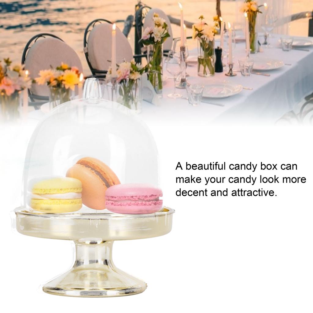 12 Set     Box Cake Stand Cupcake   Display Plate with Lid Party Supplies