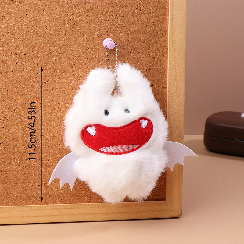 Cartoon Fledermaus Plüsch Schlüsselanhänger Kleiner Dämon Stoffpuppe Anhänger Autoschlüsselring Rucksacktasche Deko Kindergeschenk