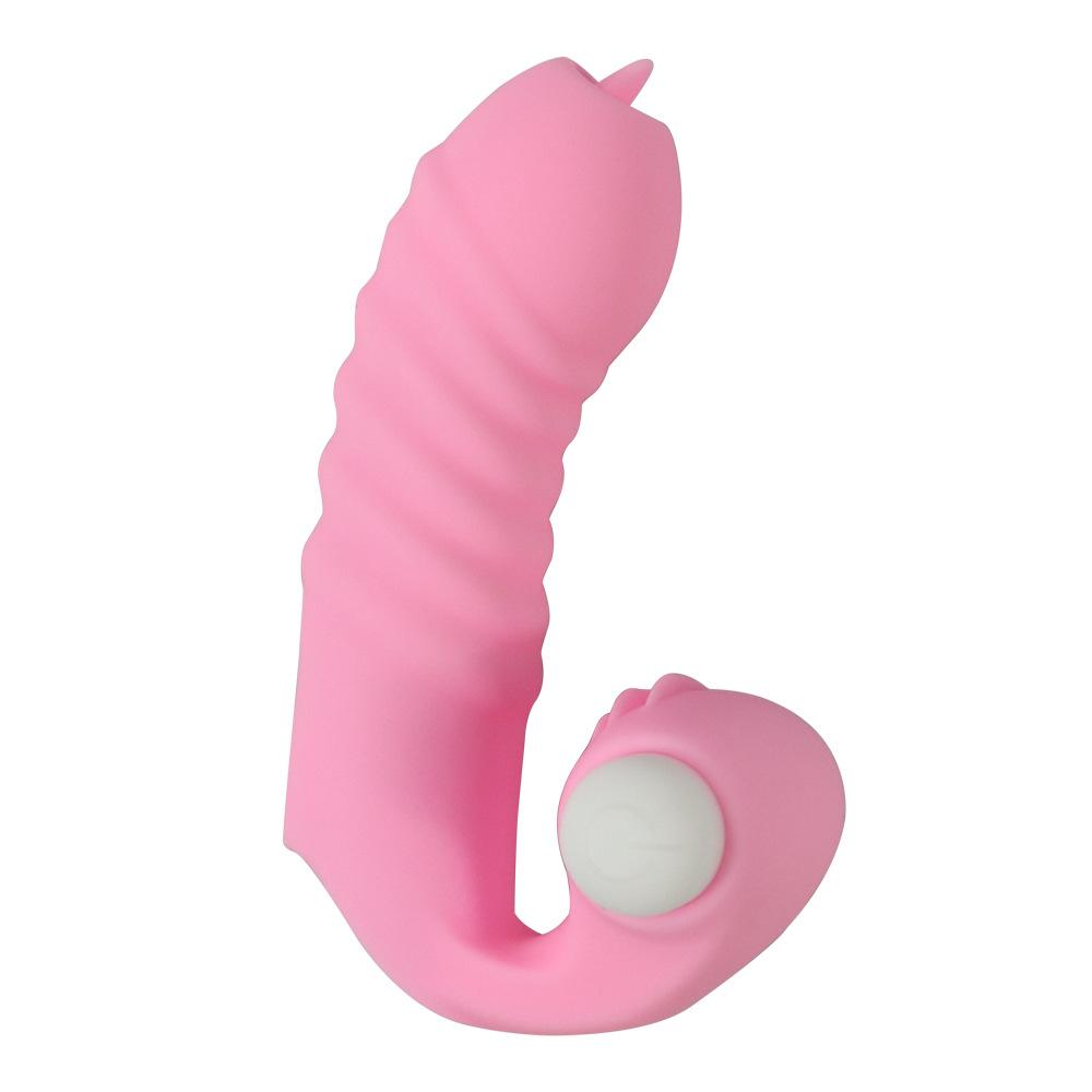 Finger Sleeve Vibrator Female Masturbator Clit Stimulate Tongue Licking Massager Erotic Exotic Accessories Sex Toys For Women 18