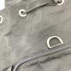 PRADA Tessuto Nylon Backpack Rucksuck Daypack Drawstring Leather B4650F Black Triangle Logo Plate