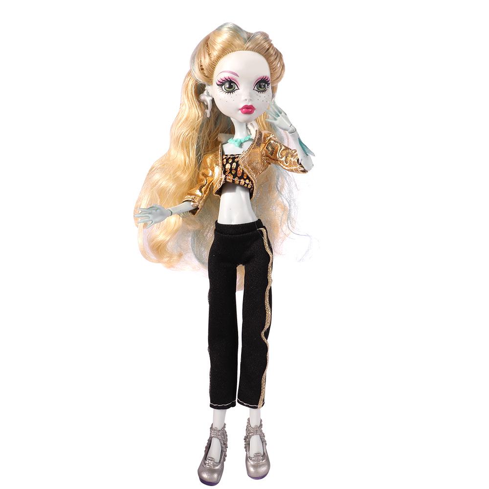 Oblečení pro panenku Elf Monster High School - Nový sukňový kostým a doplňky