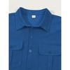 Men's Corduroy Button Down Pocket Short Sleeve Casual Shirt.