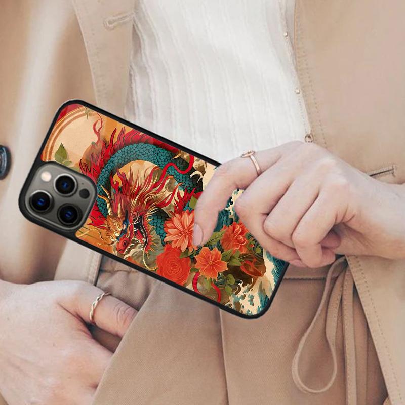 

Fashion Chinese Dragon Magnetic Phone Case For APPLE iPhone 17 Air 16 14 13 12 Pro Max 15 Plus Wireless Charge MagSafe Cover iPhone 13mini