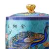 Ceramic Tea Canister Storage Bottle Jar Glazed Hand Painted Container Sealed
