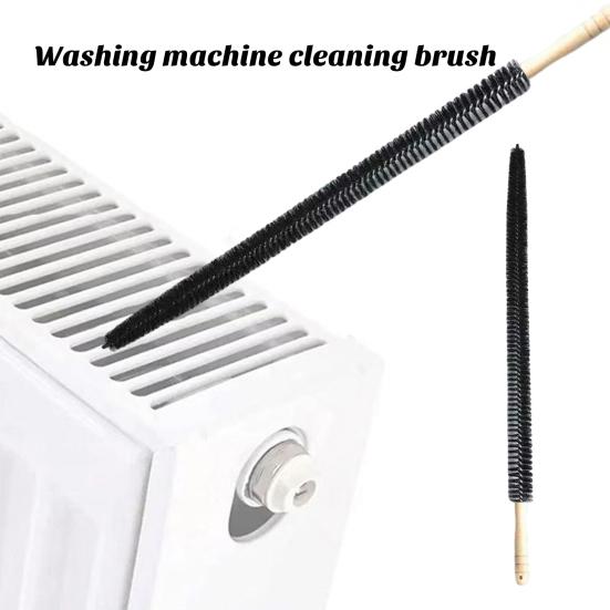 Pipe Brush Radiator Cleaner Kit Flexible Steel Wire Dryer Vent Cleaning Brush with Nylon Bristles Anti-Scratch Cleaning Scrubber
