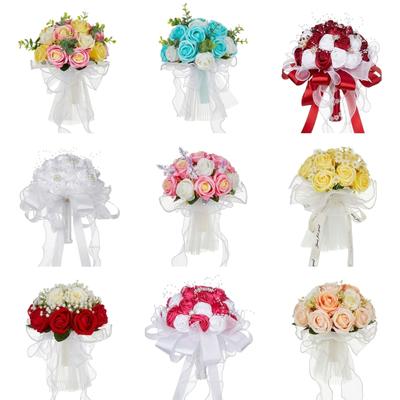 Ridal Bouquets for Wedding, Simulation Rose Bride Wedding Bouquets Wedding Decorations for Ceremony, Anniversary