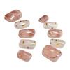 Handmade Gradient Iced Tea Floral Nail Stickers - Transparent Spring/Summer Style