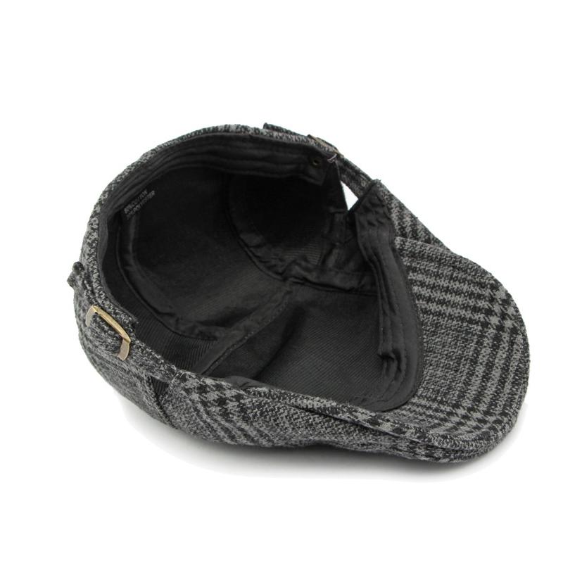 Hat Autumn Plaid Beret Men's British Forward Cap Women's Cap Peaked Cap