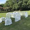 Succulent Greenhouse Potted Plants Growth Thermal Insulation Canopy Portable Tunnel Style Painted Steel Pipe Flower Rack