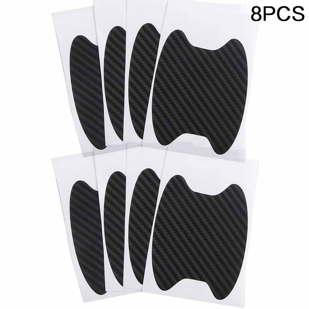Universal Carbon Fiber Car Door Handle Protector, Vinyl AntiScratch Protective Film for Car Handles